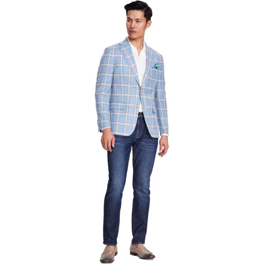 Tallia Mens Plaid Coat, NWT
